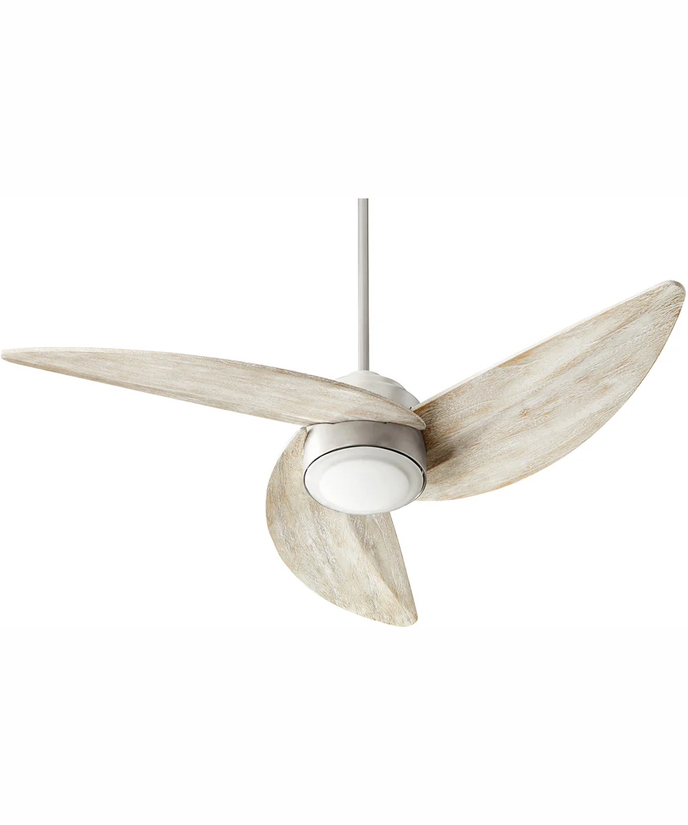 Trinity 1-light LED Ceiling Fan Satin Nickel