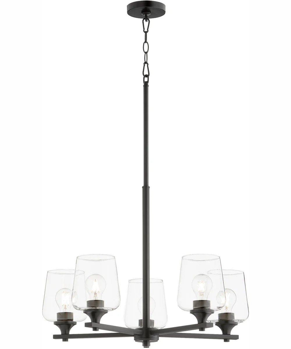 Veno 5-light Chandelier Matte Black - Image 2