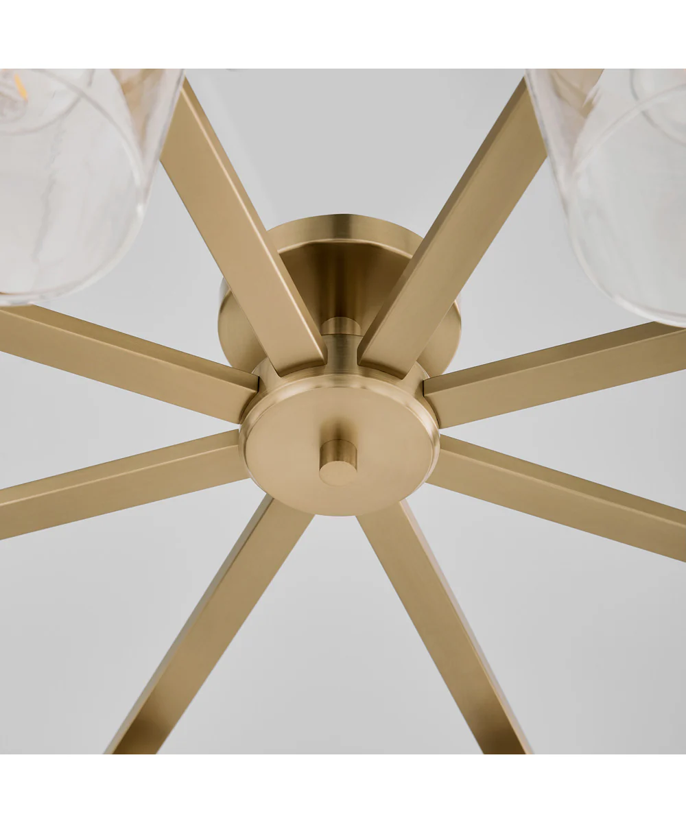 Veno 8-light Ceiling Flush Mount Aged Brass - Image 4