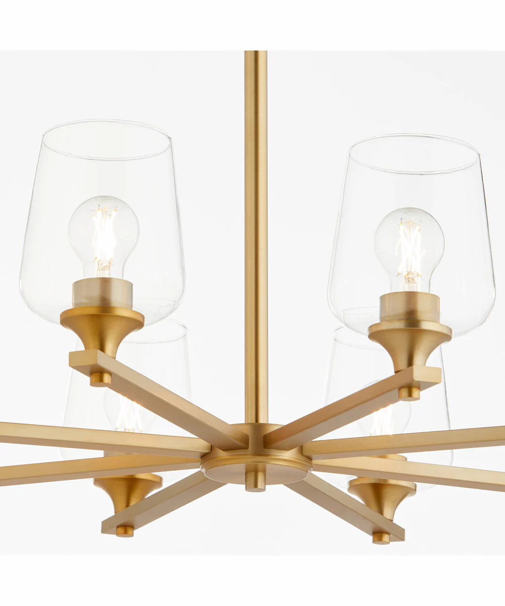 Veno 8-light Chandelier Aged Brass - Image 4
