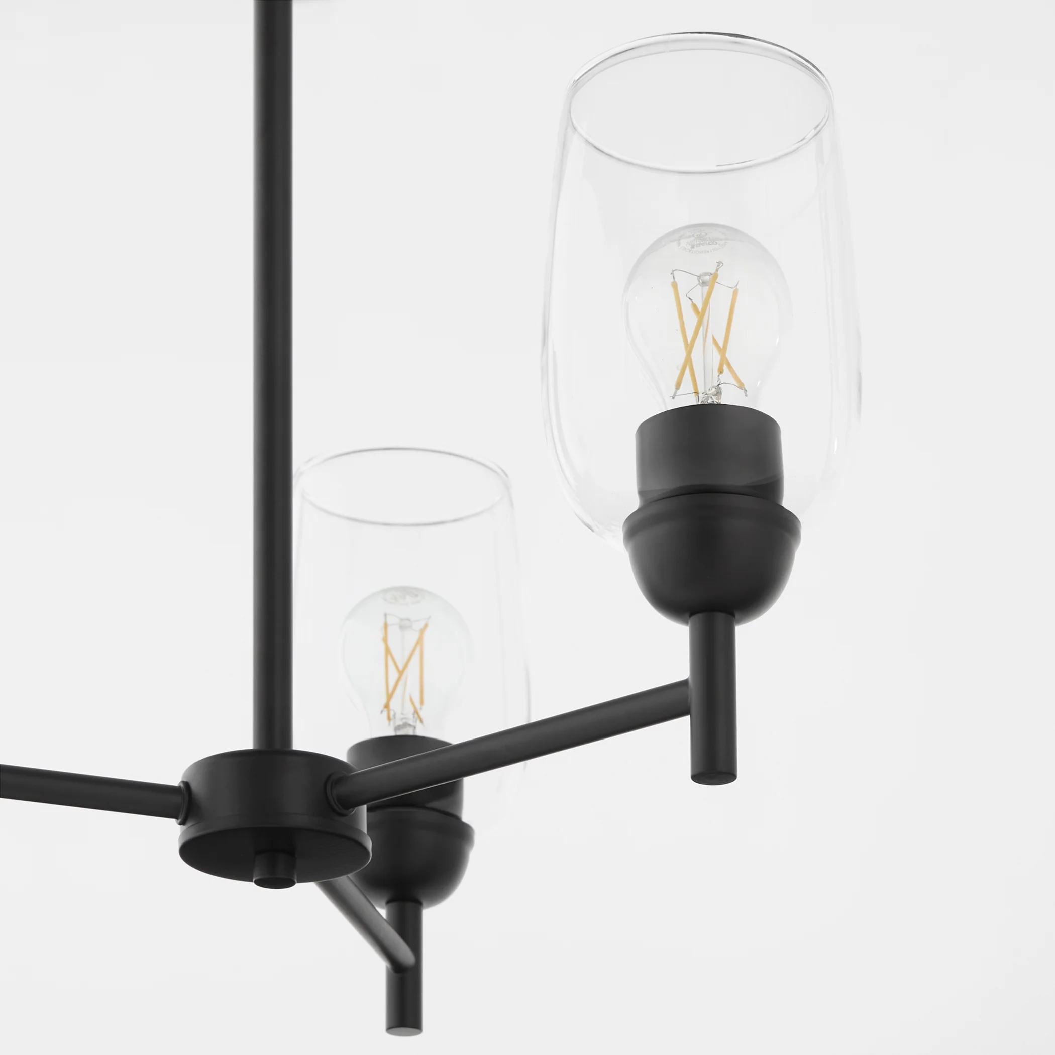 Wallinger 3-light Chandelier Matte Black - Image 3