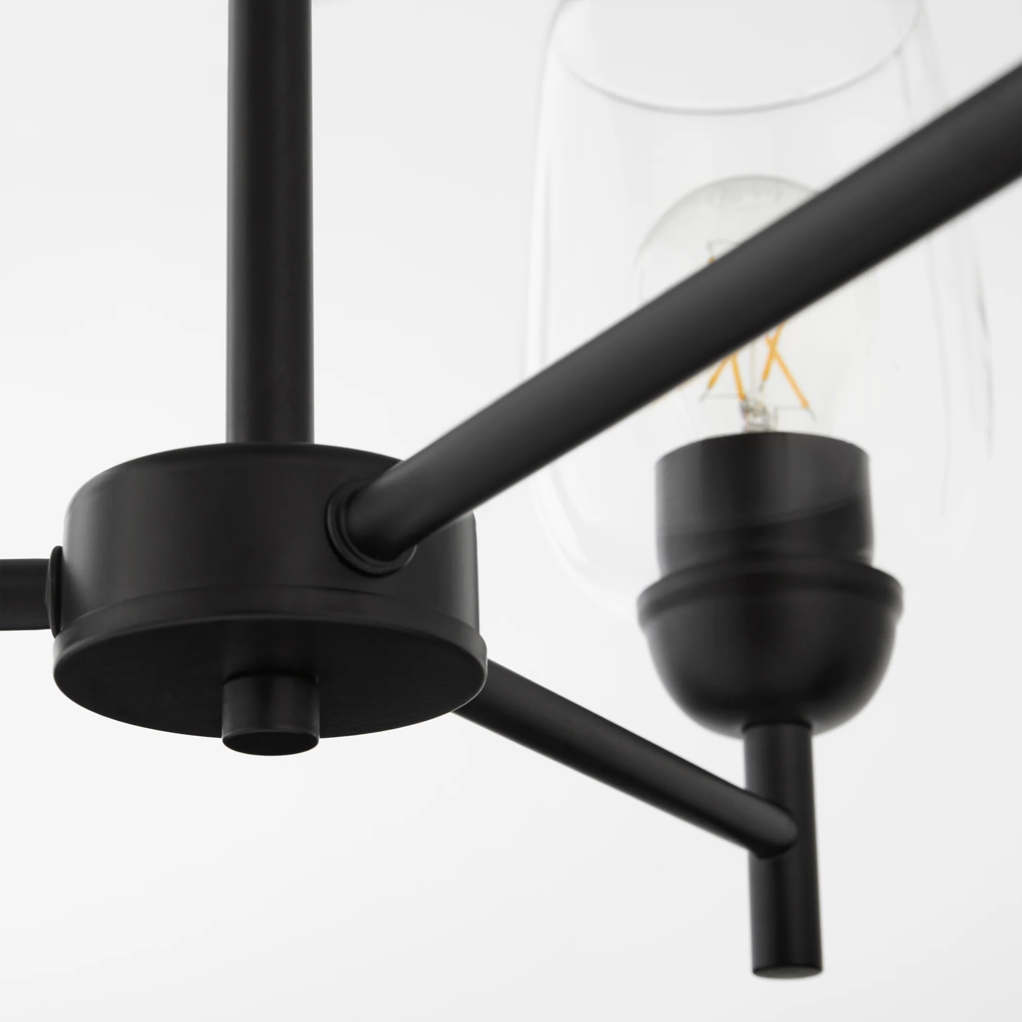 Wallinger 3-light Chandelier Matte Black - Image 4
