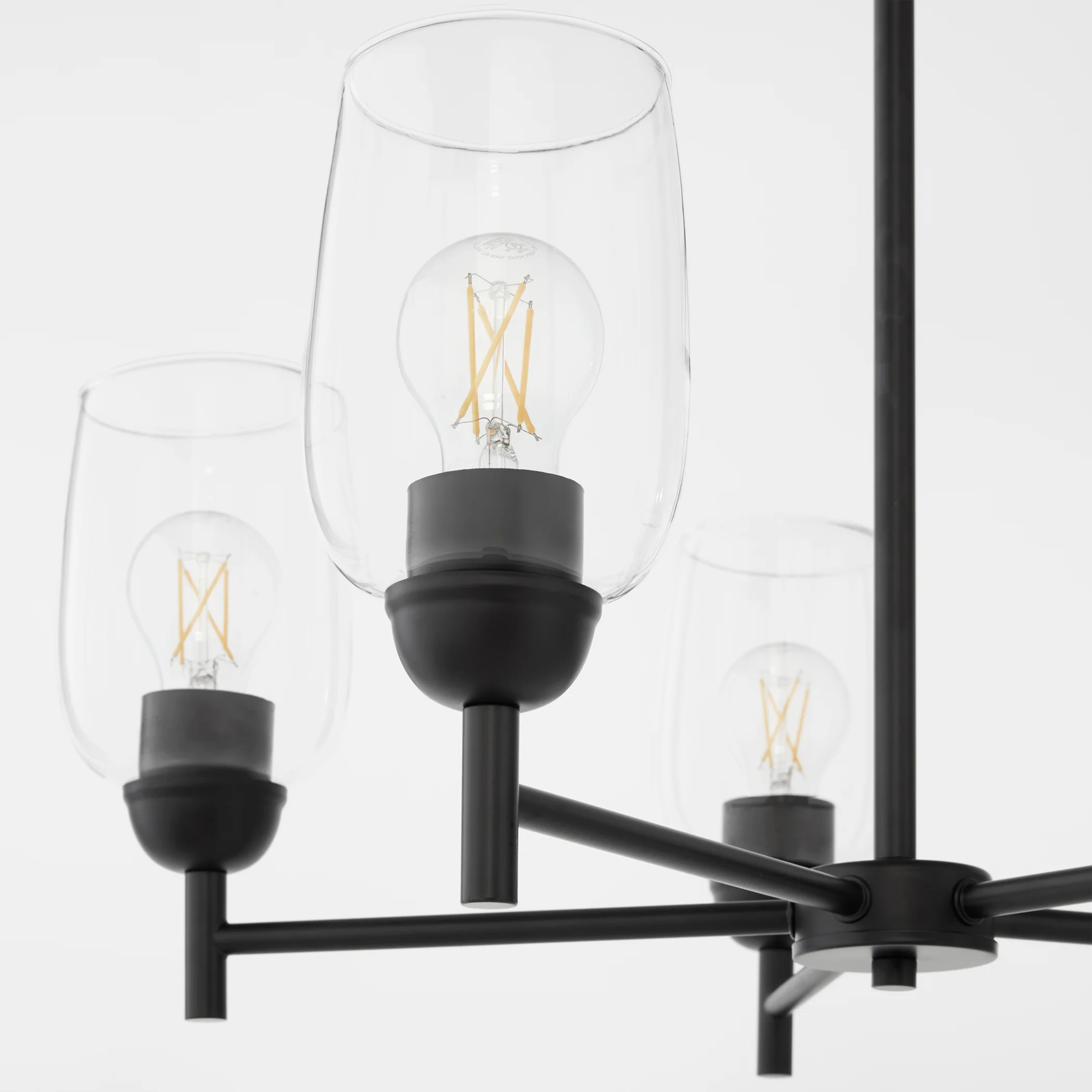 Wallinger 5-light Chandelier Matte Black - Image 3
