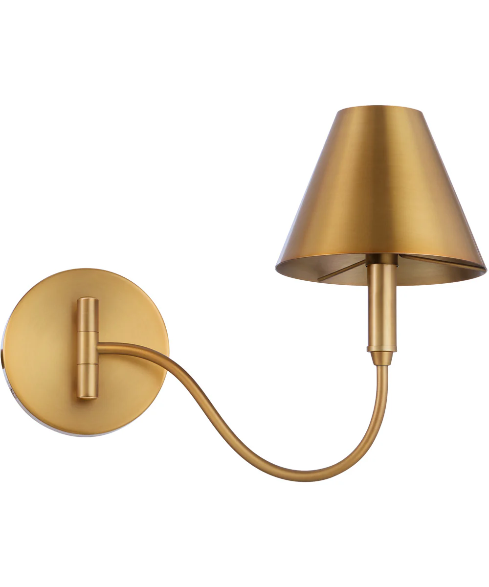 Waltz 1-light Wall Mount Light Fixture Brushed Brass - Image 3