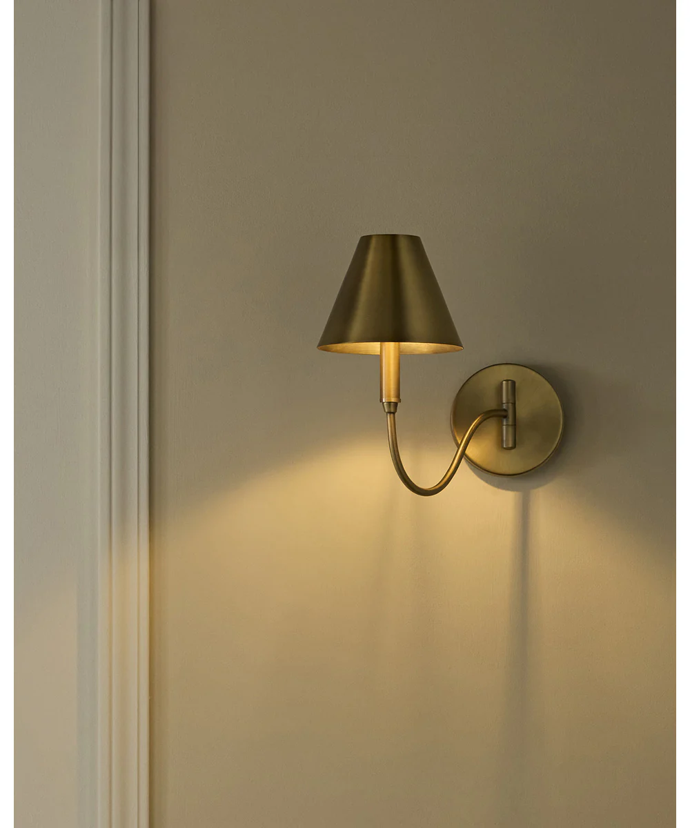 Waltz 1-light Wall Mount Light Fixture Brushed Brass - Image 8