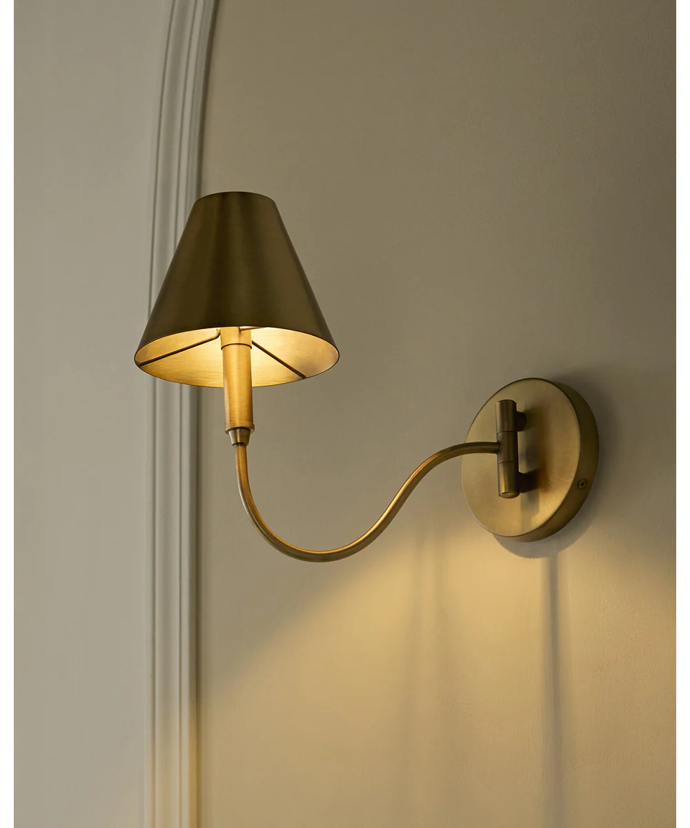 Waltz 1-light Wall Mount Light Fixture Brushed Brass - Image 9