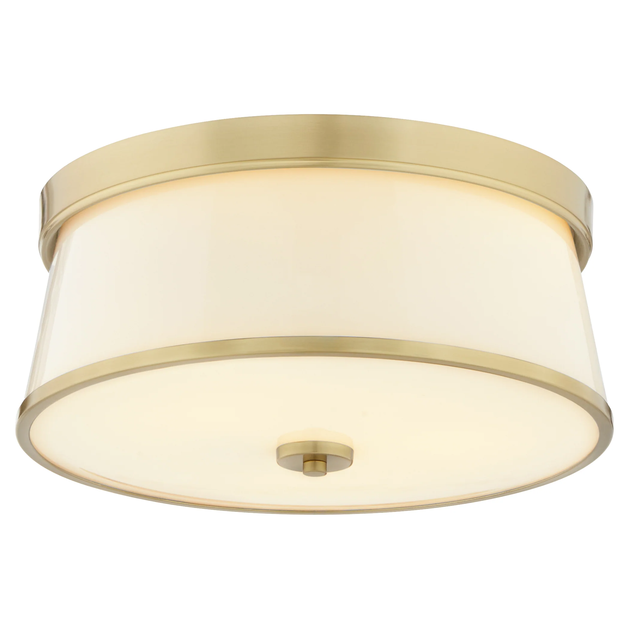 Weir 3-light Ceiling Flush Mount Aged Brass - Image 2
