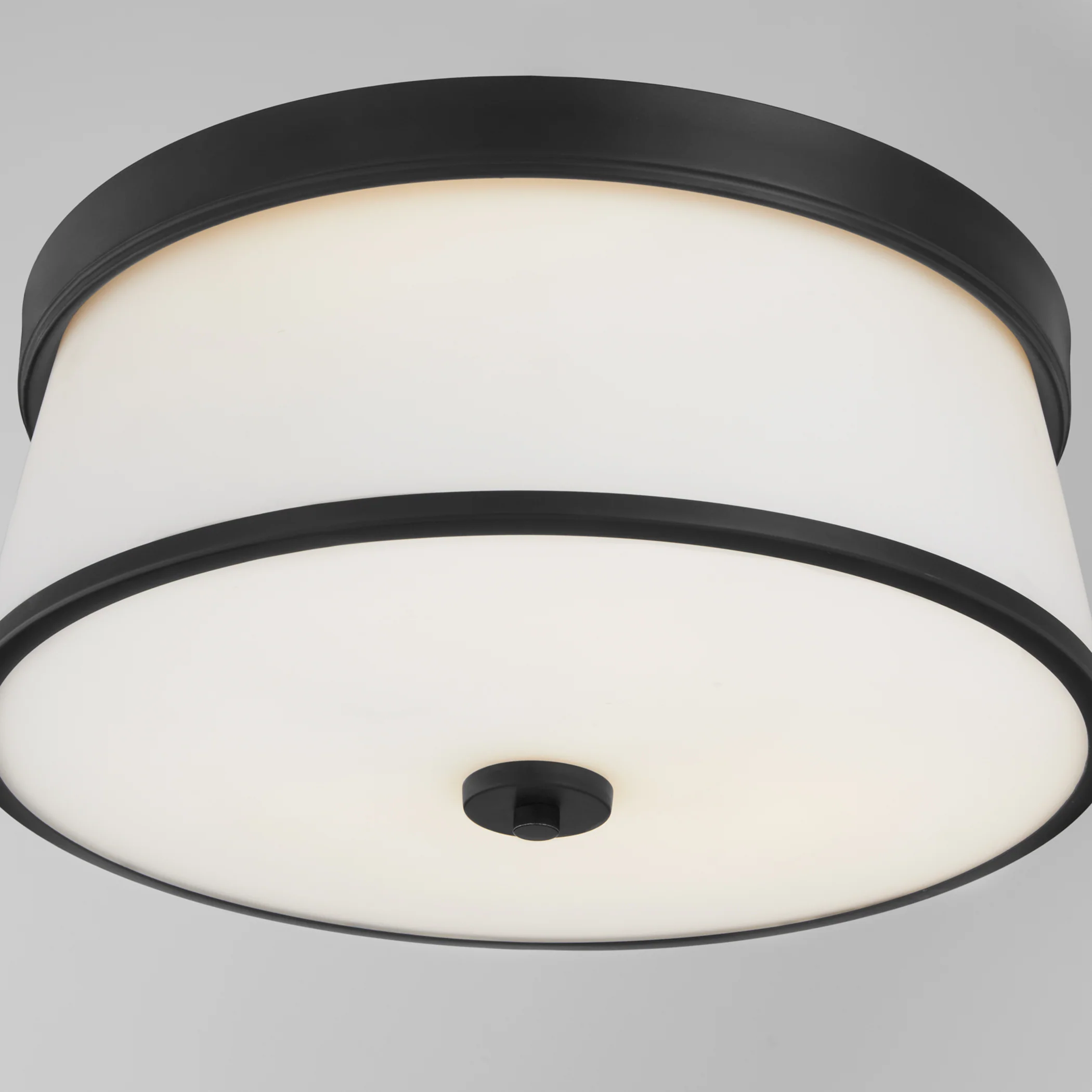 Weir 3-light Ceiling Flush Mount Matte Black - Image 3