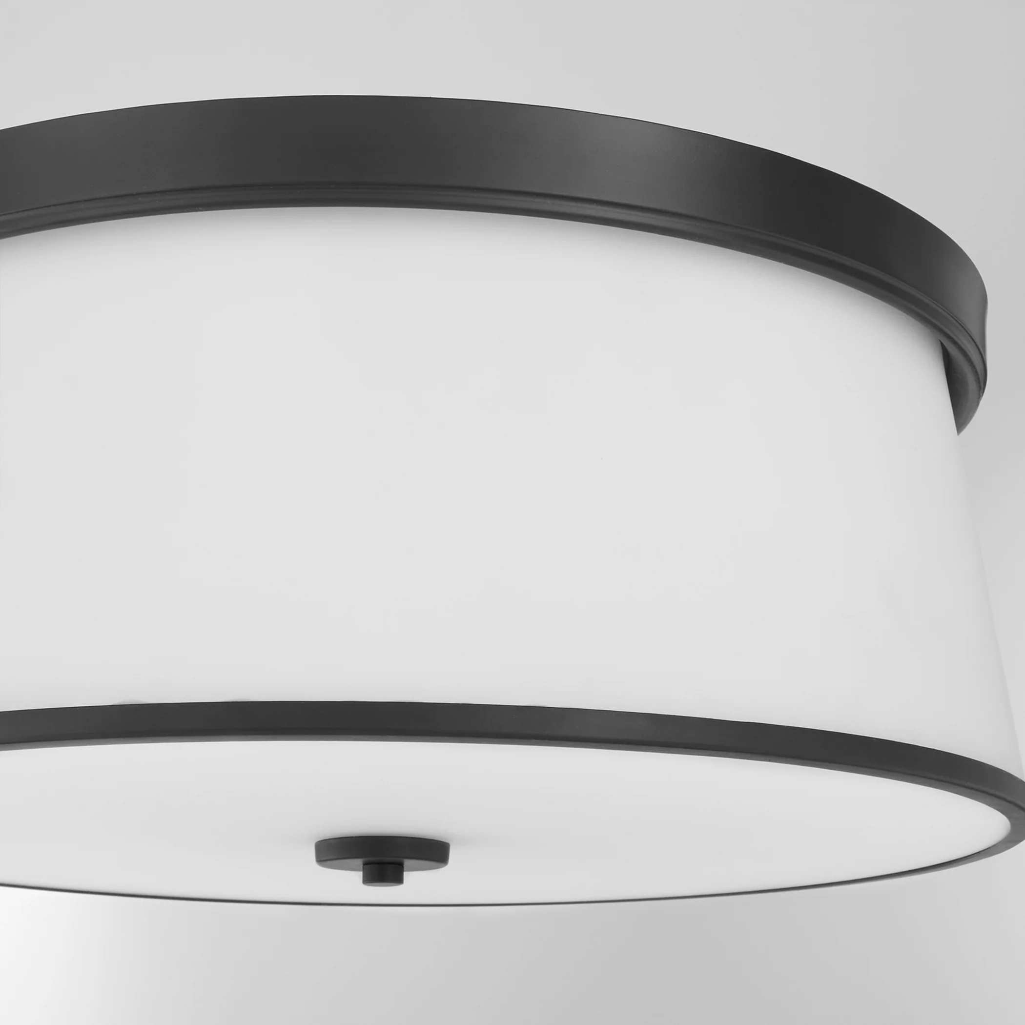 Weir 4-light Ceiling Flush Mount Matte Black - Image 4