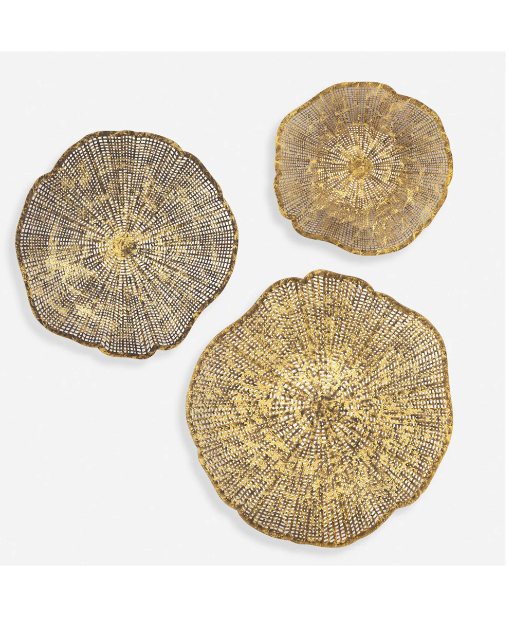 Radiance Gold Metal Wall Decor Set of 3