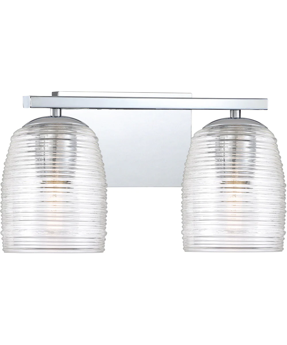 Realm Medium 2-light Bath Light Polished Chrome - Image 3