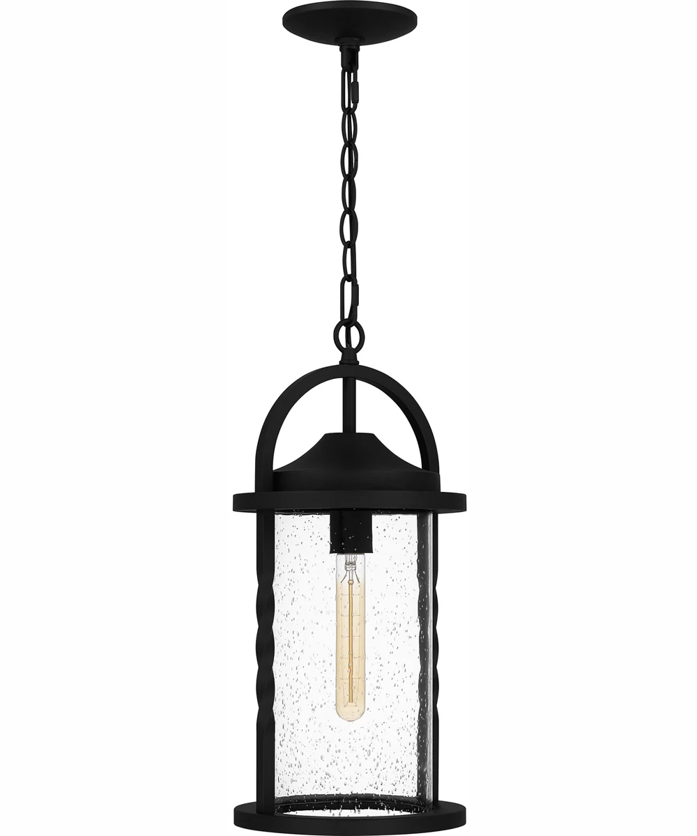 Reece Large 1-light Outdoor Pendant Light Coastal Armour Aluminum Earth Black - Image 3