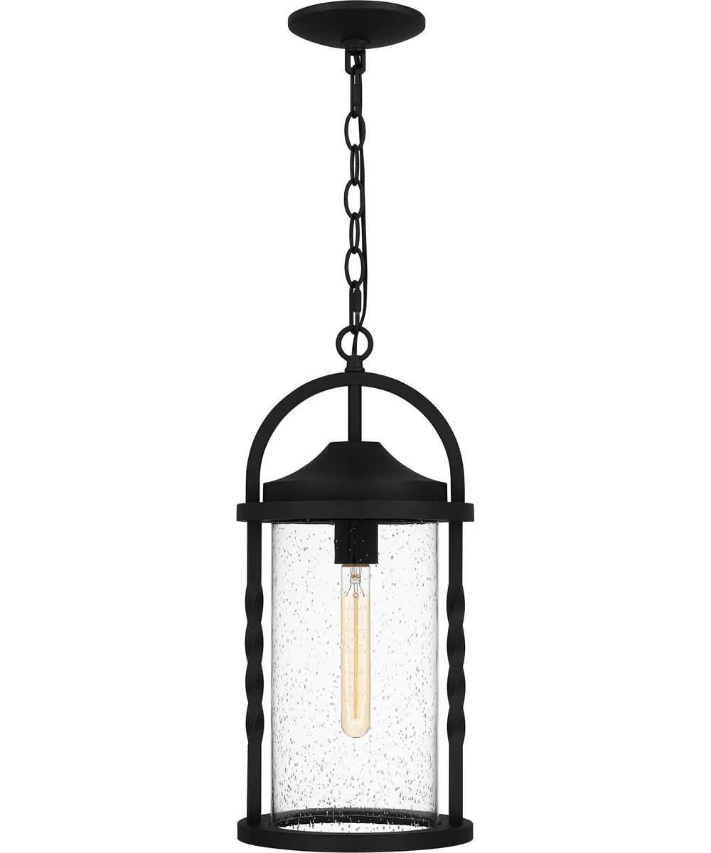 Reece Large 1-light Outdoor Pendant Light Coastal Armour Aluminum Earth Black - Image 4