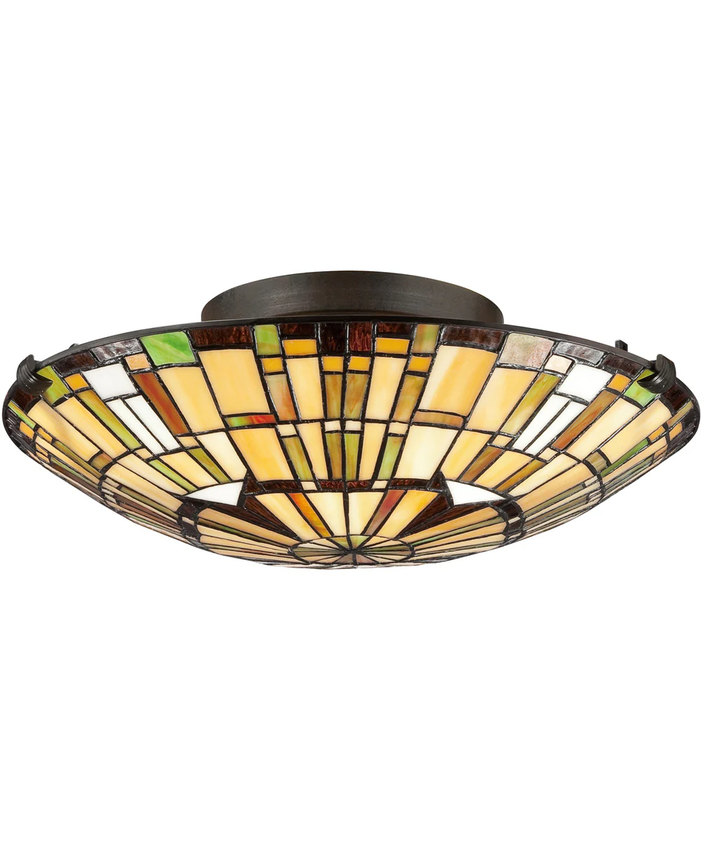 Reed Medium 2-light Flush Mount Vintage Bronze - Image 3