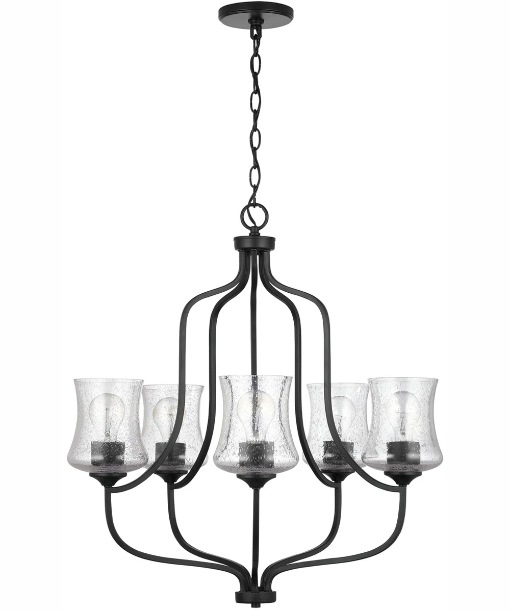 Reeves 5-Light Chandelier Matte Black