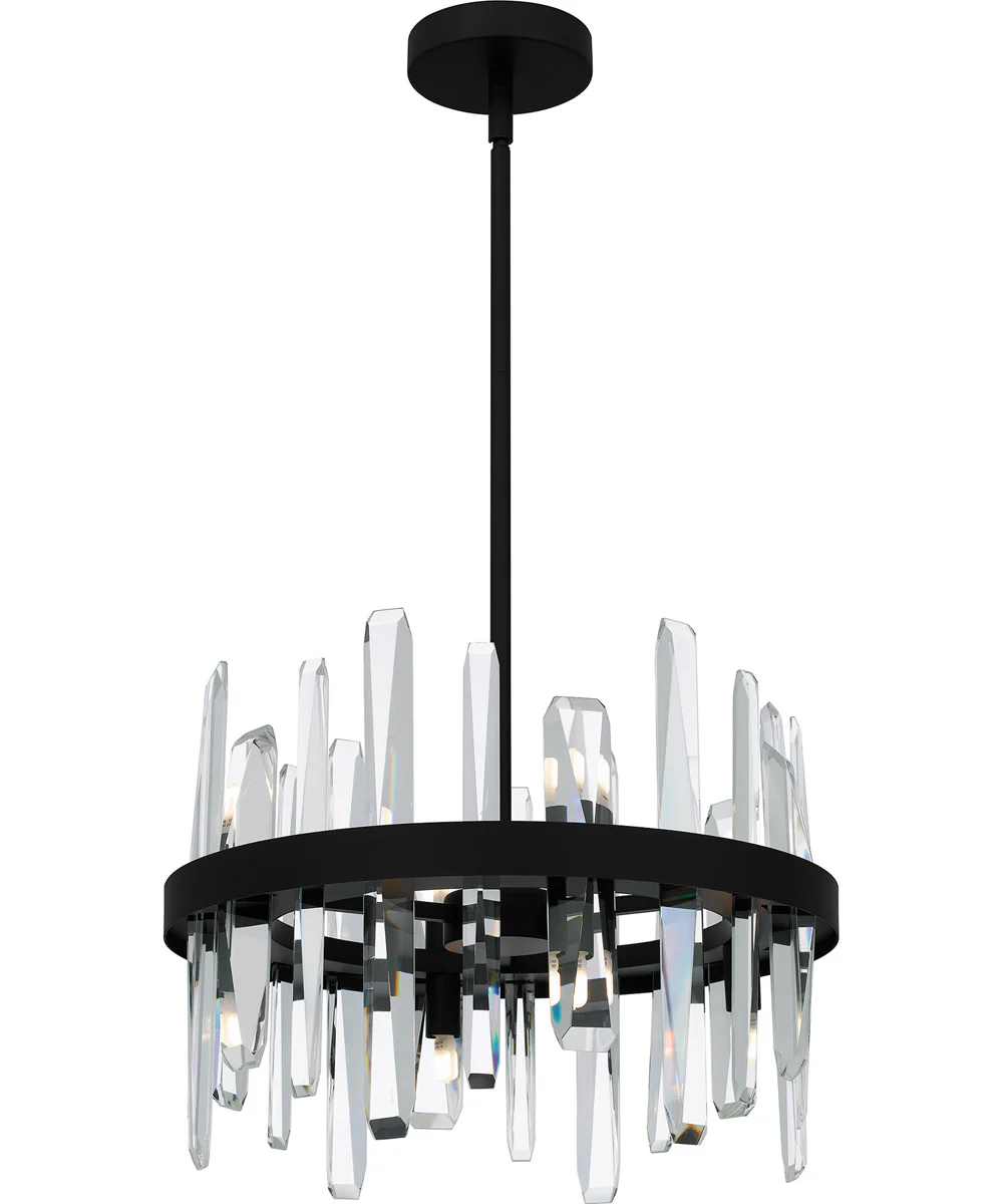 Regal Large 8-light Pendant Matte Black