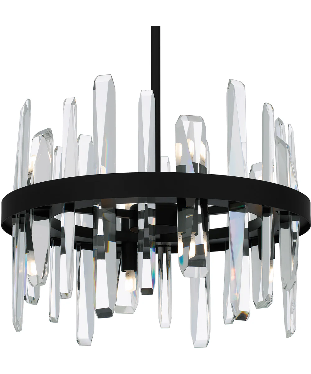 Regal Large 8-light Pendant Matte Black - Image 5