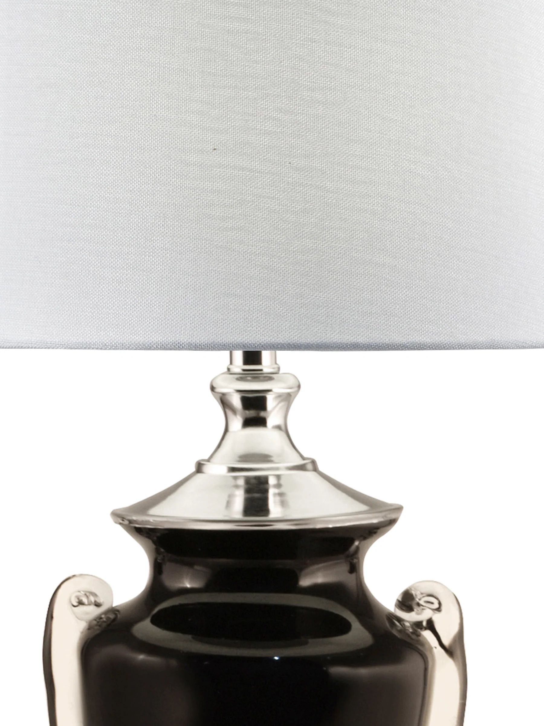 Regis 31 Inch Tall Hand Blown Art Glass Table Lamp With Fabric Shade - Image 4