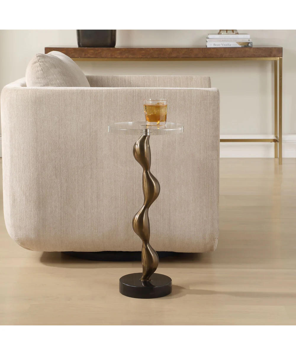 Remolino Bronze Drink Table - Image 2