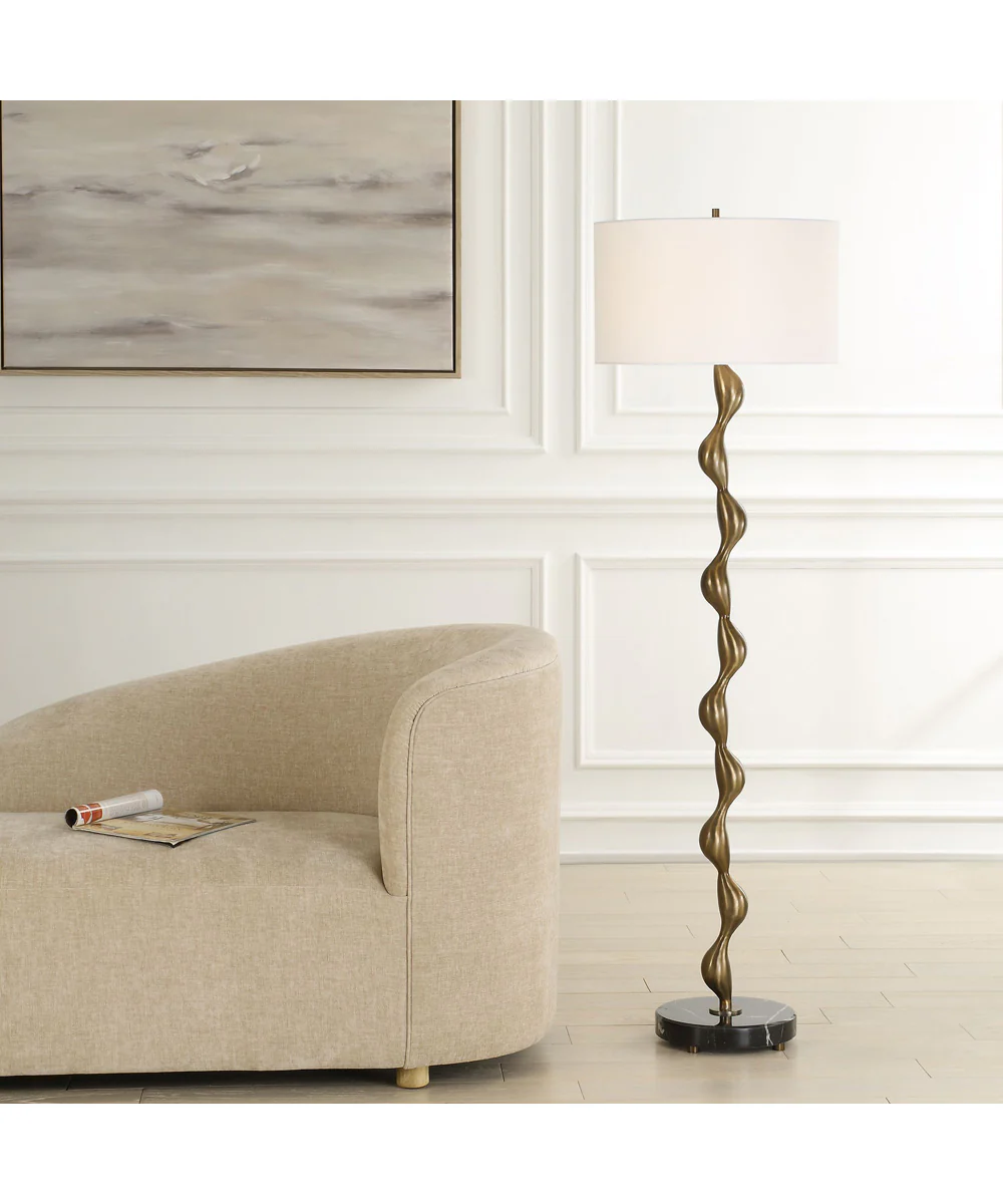 Remolino Bronze Floor Lamp - Image 2