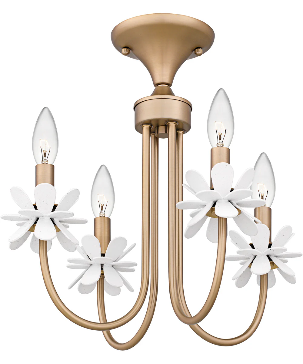 Remy Large 4-light Semi Flush Mount Bronze Gold - Image 4