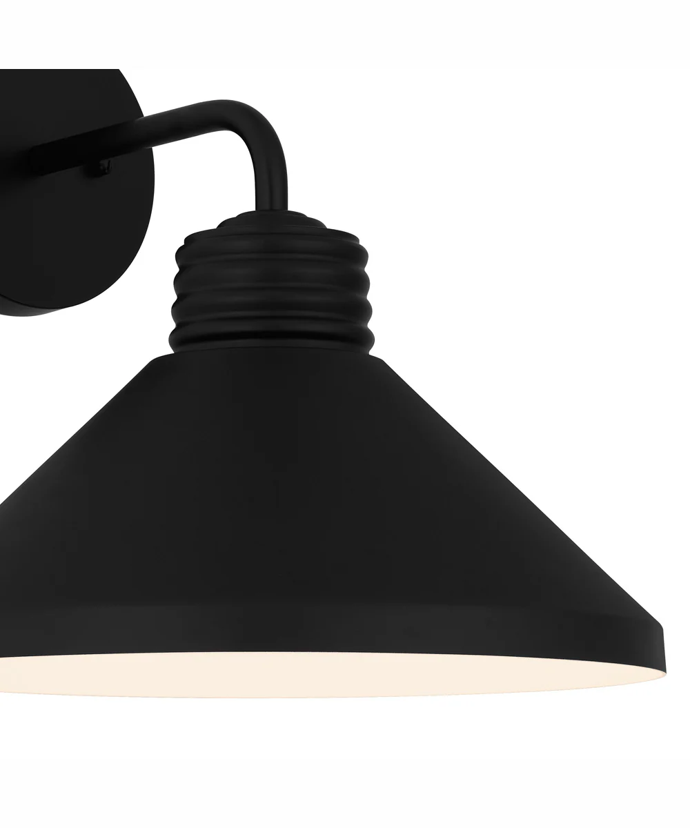 Rencher Large 1-light Outdoor Wall Light Coastal Armour Aluminum Matte Black - Image 6