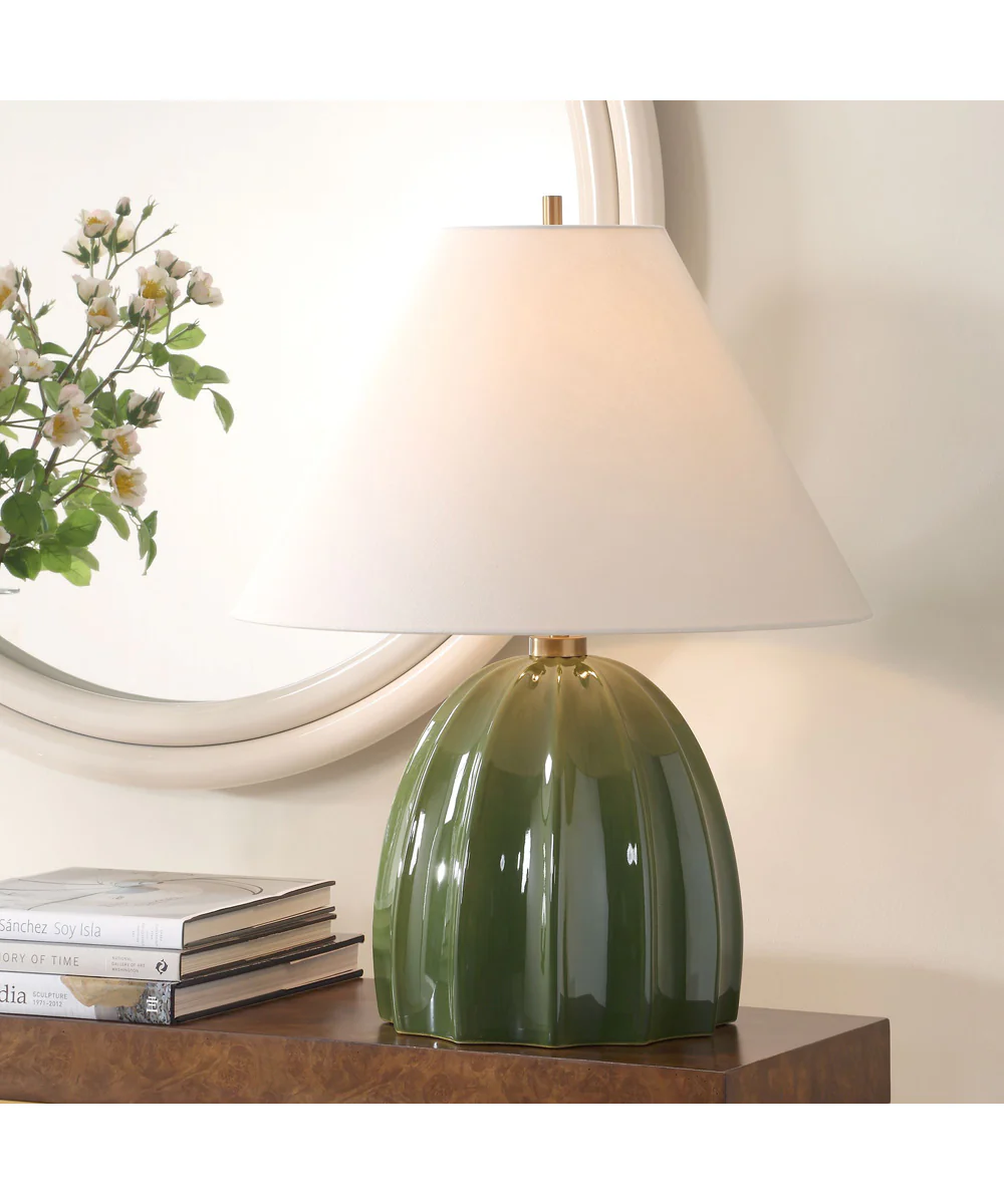 Renna Moss Green Table Lamp - Image 2