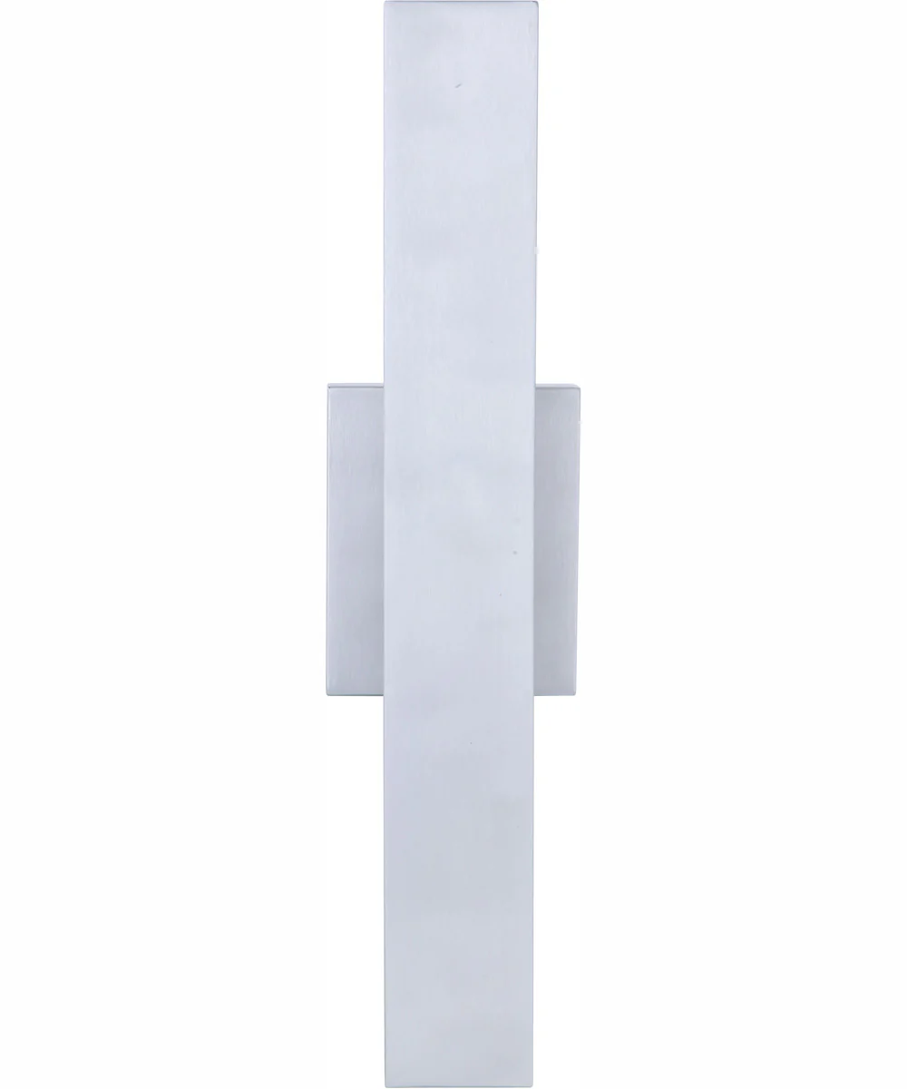 Rens 1-Light Outdoor Wall Lantern Brushed Aluminum