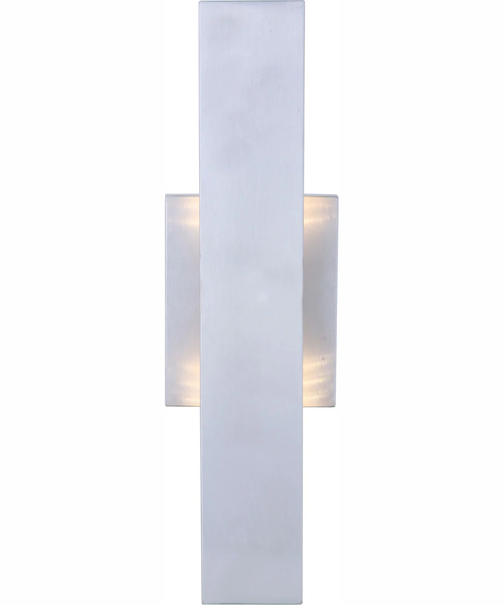 Rens 1-Light Outdoor Wall Lantern Brushed Aluminum - Image 2