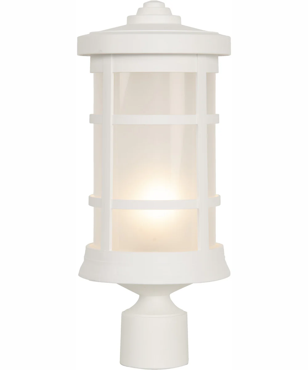 Resilience Lanterns 1-Light Outdoor Post Mount Matte White - Image 2
