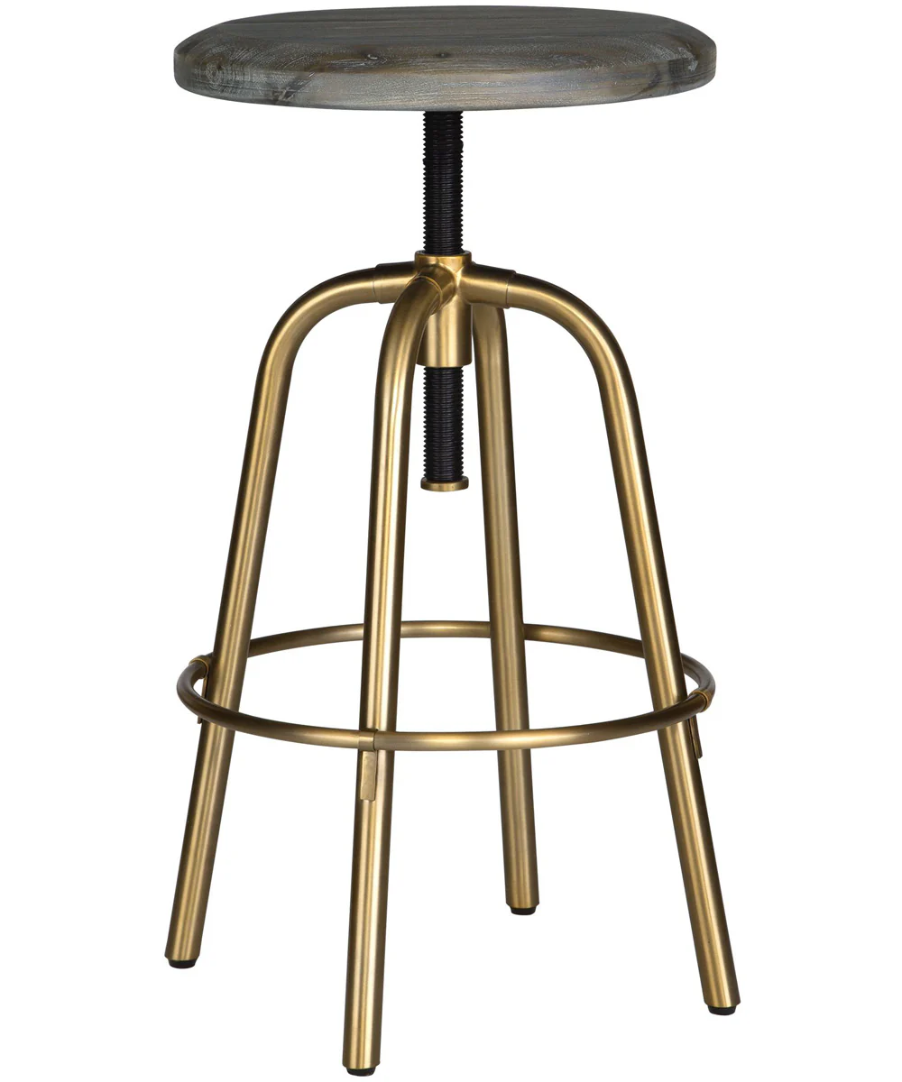 Revolve Brass Counter Stool