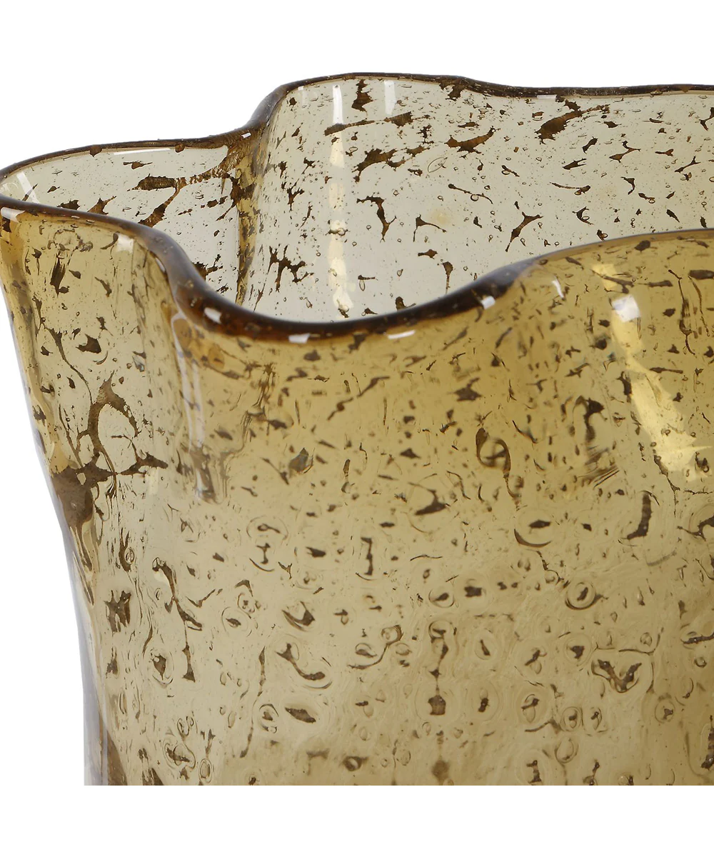 Rhine Seeded Glass Vases Set of 2 - Image 3