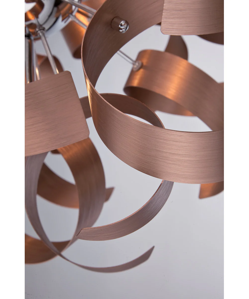 Ribbons 5-light Pendant Satin Copper - Image 6