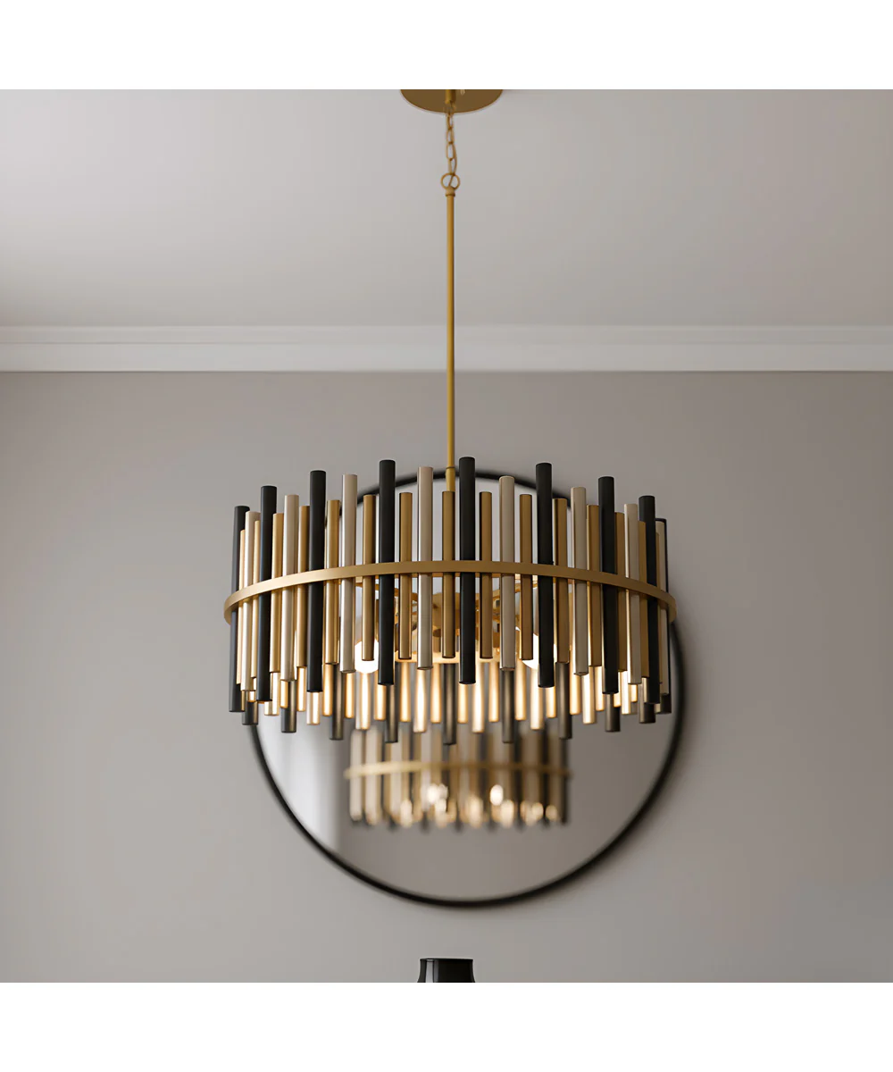 Richards 12-light Pendant Brushed Gold - Image 2
