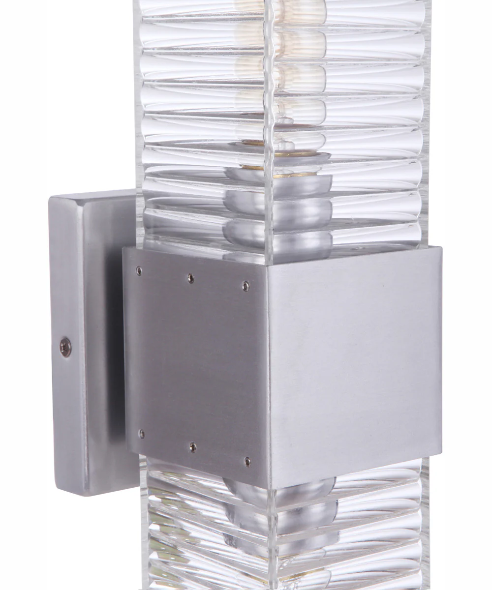 Ridge 2-Light Wall Sconce Satin Aluminum - Image 8