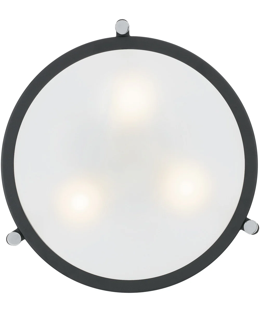 Rigel 3-light Semi Flush Mount Earth Black - Image 6