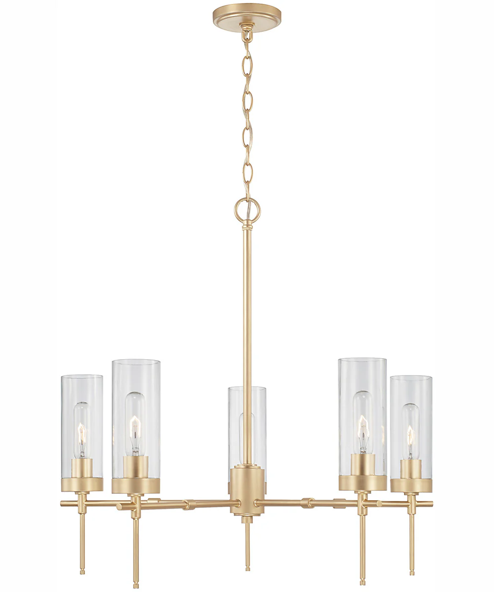 Riley 5-Light Chandelier Soft Gold