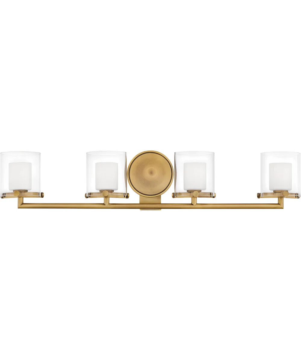 Rixon 4-Light Vanity in Heritage Brass