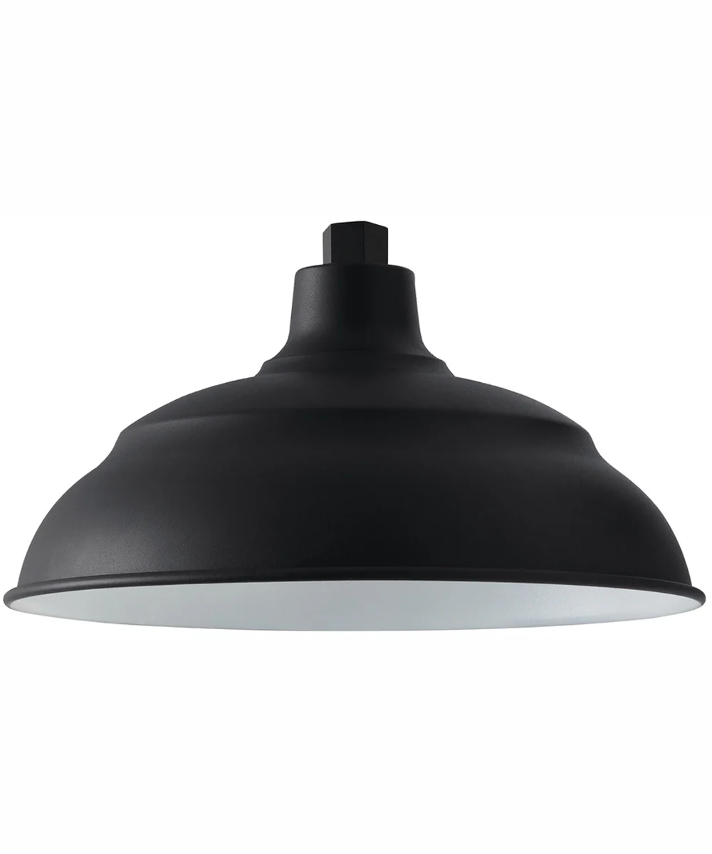 RLM 1-Light Outdoor Wall-Lantern Rain or Shine - Black
