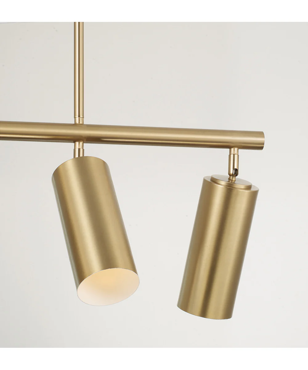 Robbie 5 -Light-Linear Chandelier Aged Brass - Image 3