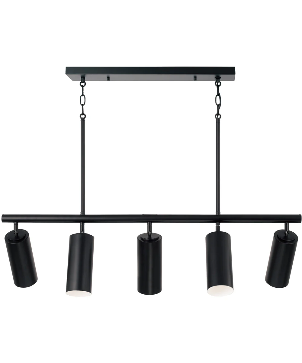 Robbie 5 -Light-Linear Chandelier Matte Black
