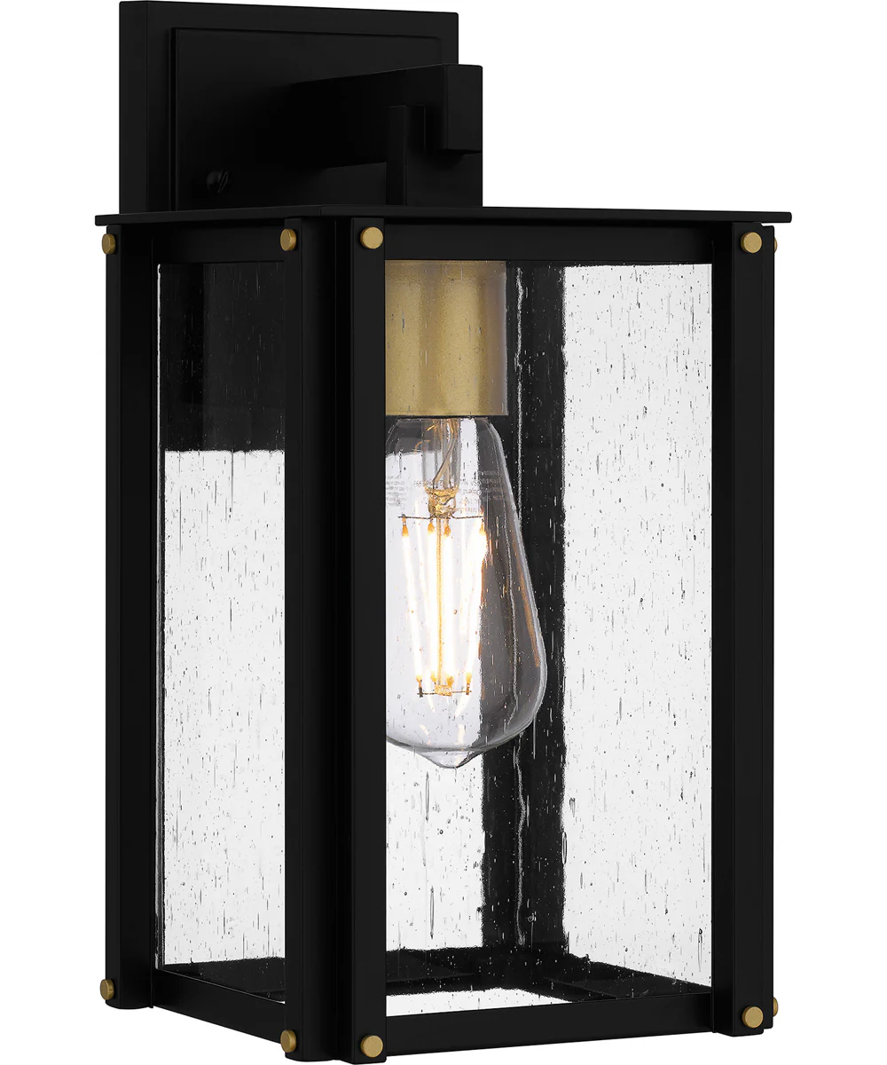 Robbins Small 1-light Outdoor Wall Light Coastal Armour Aluminum Matte Black