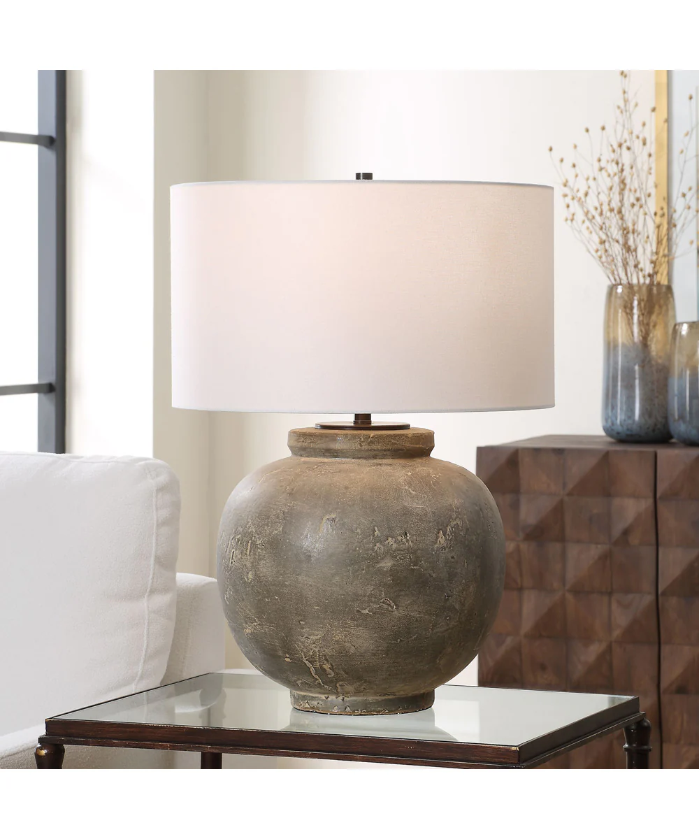 Rock Of Ages Rust Brown Table Lamp - Image 2