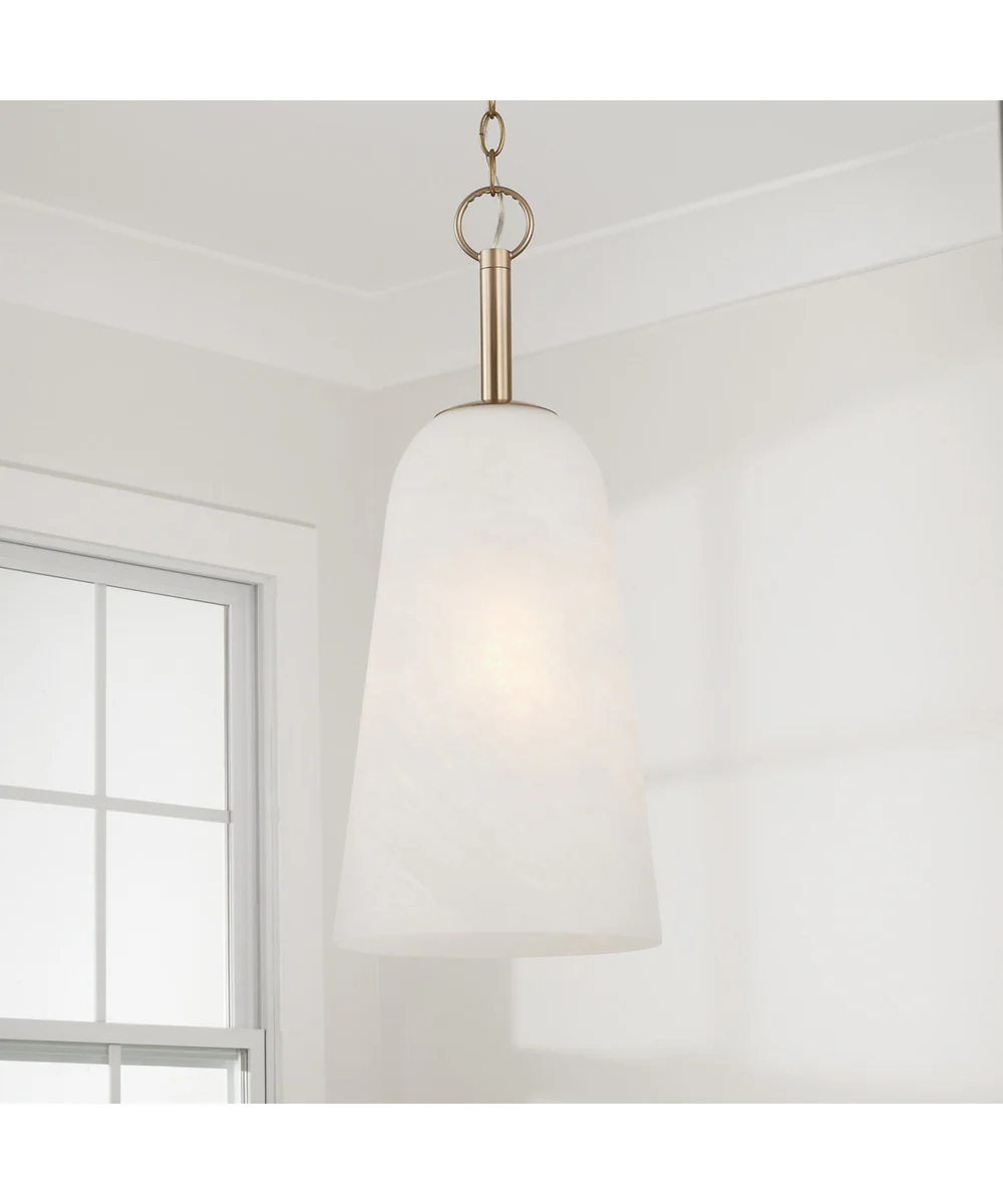 Romy 1-Light Pendant Matte Brass - Image 2