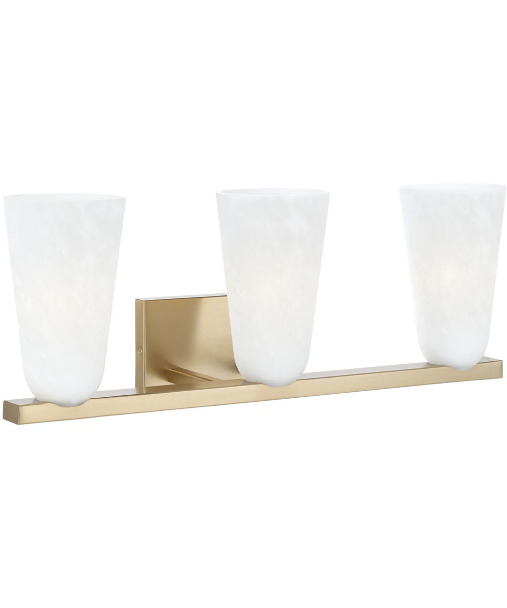 Romy 3-Light Vanity Matte Brass
