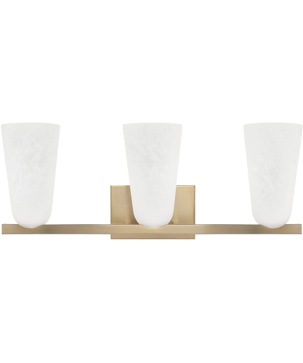 Romy 3-Light Vanity Matte Brass - Image 3