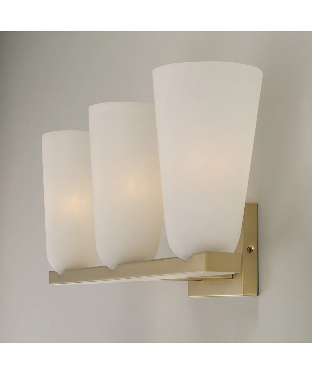 Romy 3-Light Vanity Matte Brass - Image 5