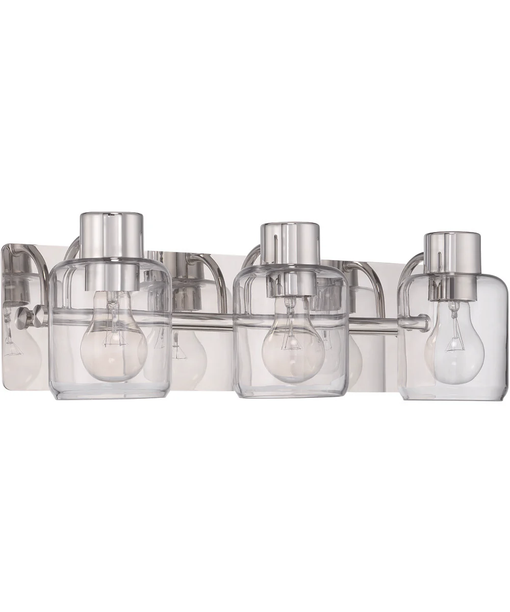 Rori 3-Light Lighting Polished Nickel
