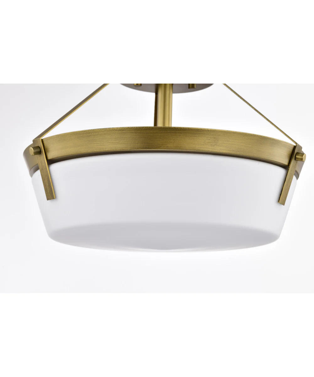 Rowen 3-Light Close-to-Ceiling Natural Brass - Image 11