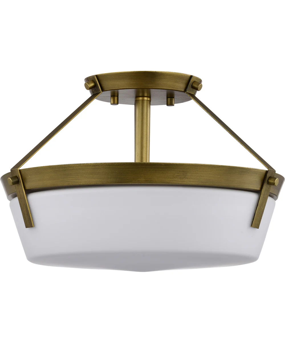 Rowen 3-Light Close-to-Ceiling Natural Brass - Image 3